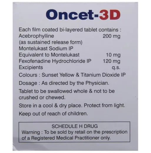 oncet 3d tablet 10's